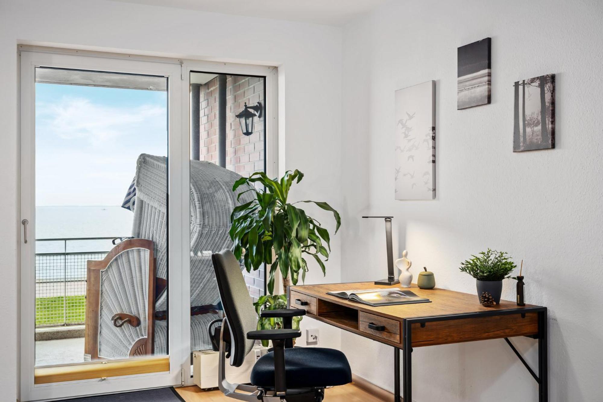 Strand-Apartment, Strandkorb, Meeresrauschen, Parkplatz 威廉港 外观 照片