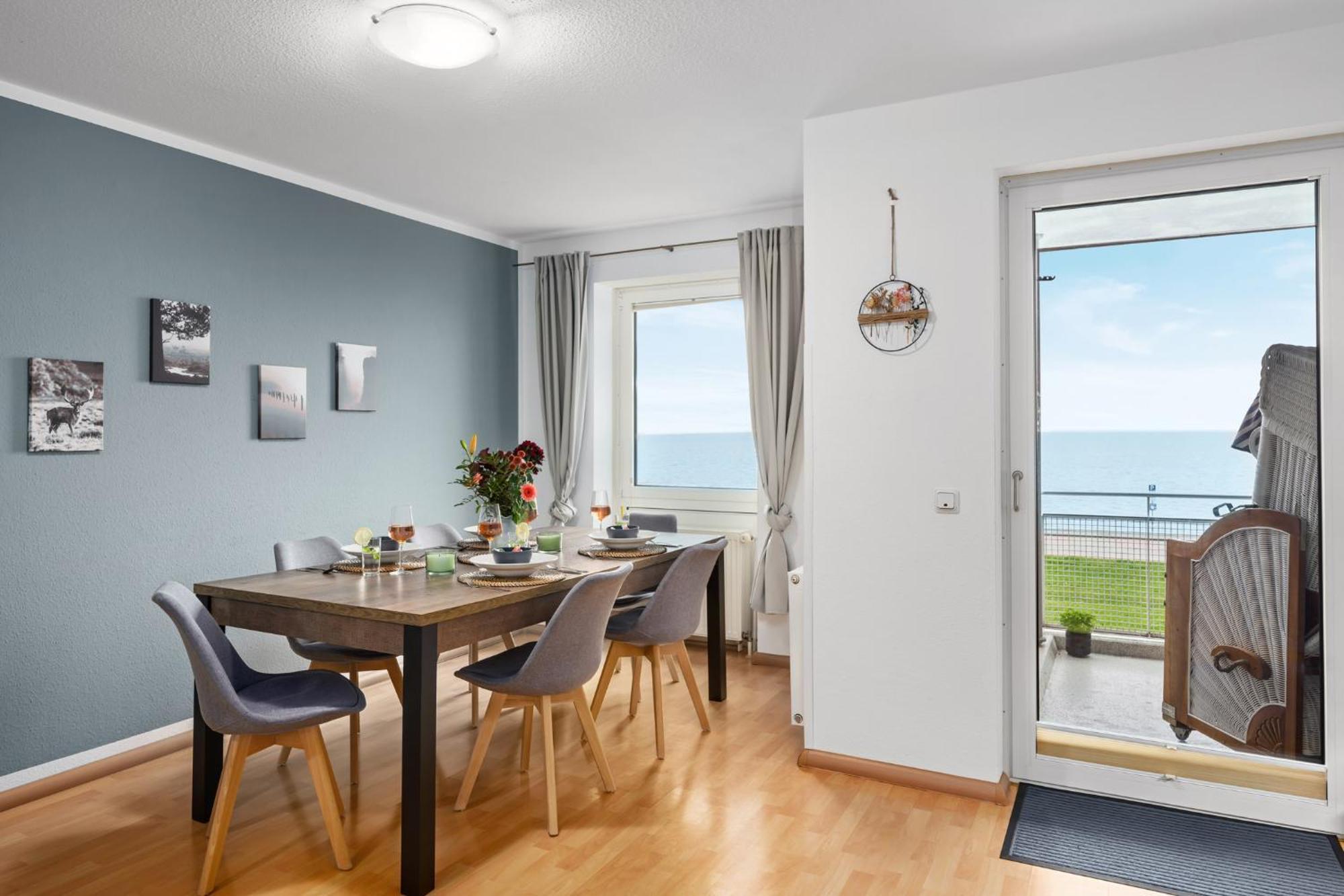 Strand-Apartment, Strandkorb, Meeresrauschen, Parkplatz 威廉港 外观 照片