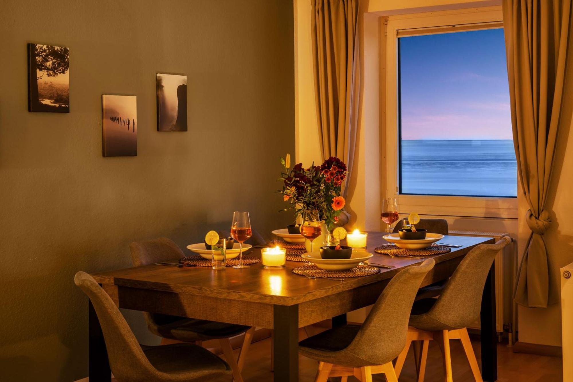 Strand-Apartment, Strandkorb, Meeresrauschen, Parkplatz 威廉港 外观 照片